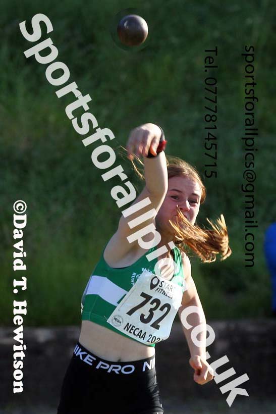 3Shot putt, 2021 North East Grand Prix No.4, Monkton, Wednesday, June 30th. Photo: David T. Hewitson/Sports for All Pics